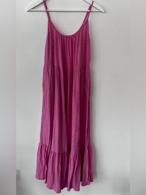Z Supply pink Tiered Maxi dress NWT